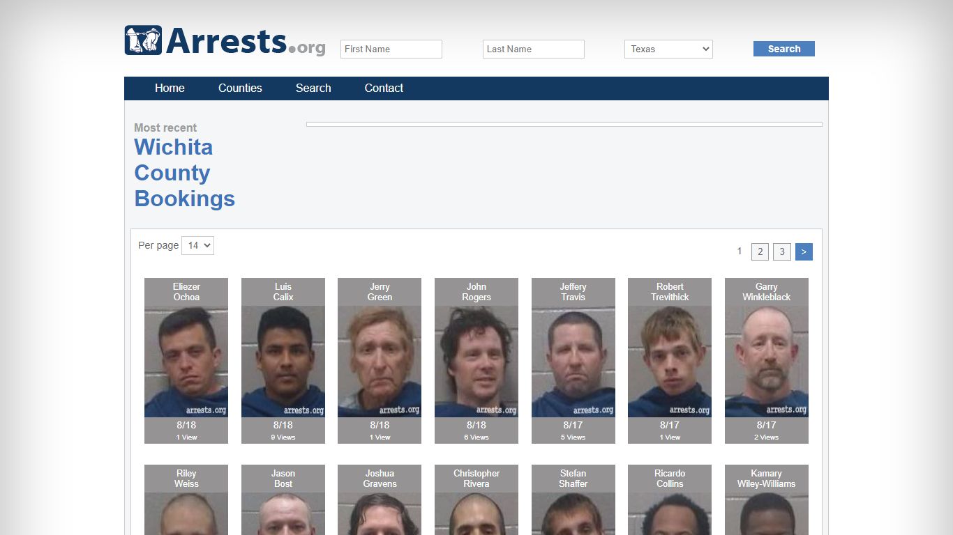 Wichita County Arrests and Inmate Search